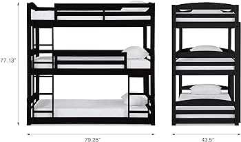 Dominic Triple Bunk Bed Custom Kids Furniture
