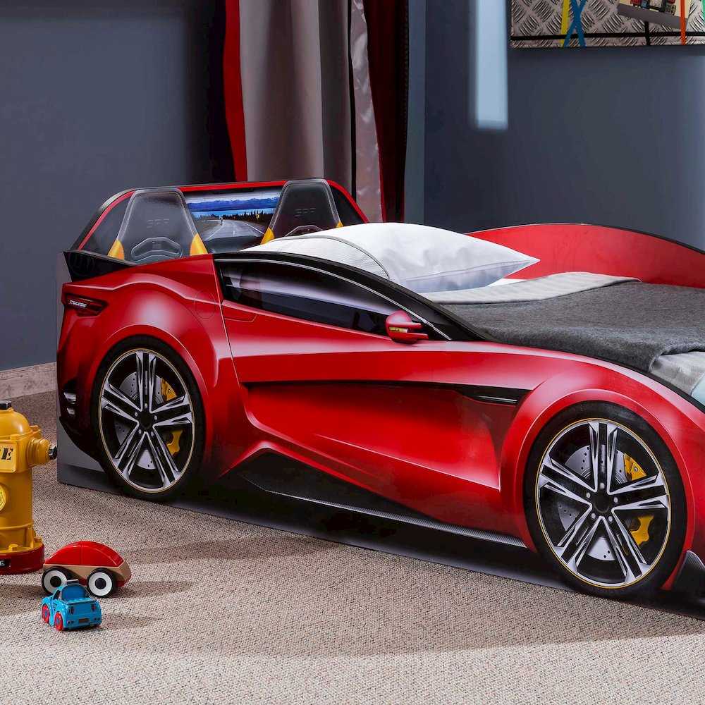 Maverick Toddler Race Car Bed Custom Kids Furniture