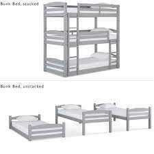 Dominic Triple Bunk Bed Custom Kids Furniture