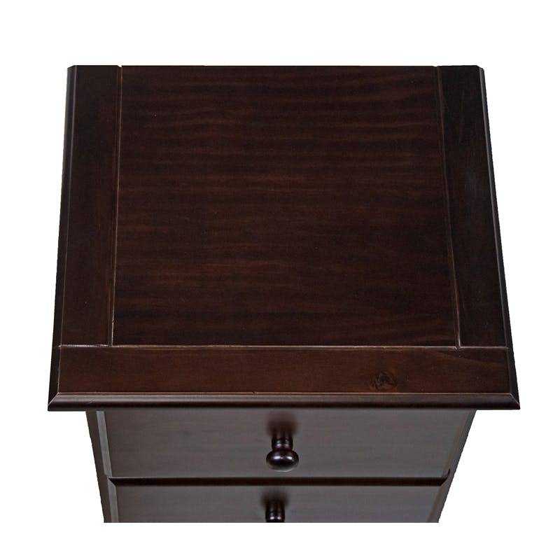 Amara Cappuccino Nightstand with Drawers Custom Kids Furniture