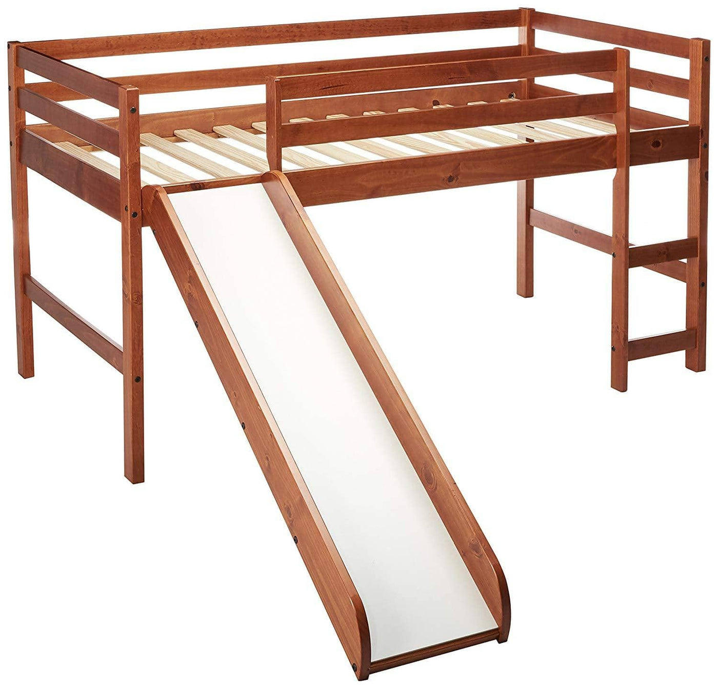 Blake Loft Bed with Slide in Espresso Custom Kids Furniture