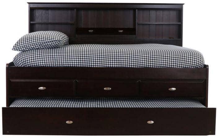 Full size bed with storage and trundle discount
