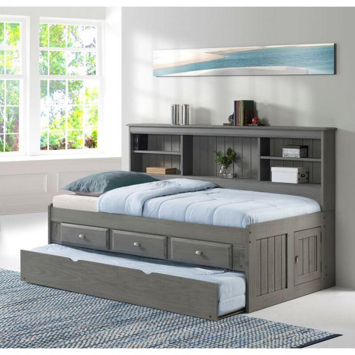 Claire Twin Size Storage Bed | Custom Kids Furniture 3 Storage Drawers & Trundle Bed / Custom Kids Furniture