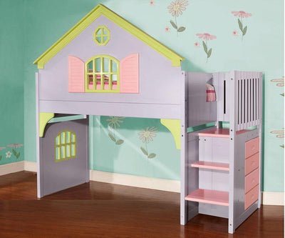 Isabella Doll House Loft Bed Custom Kids Furniture