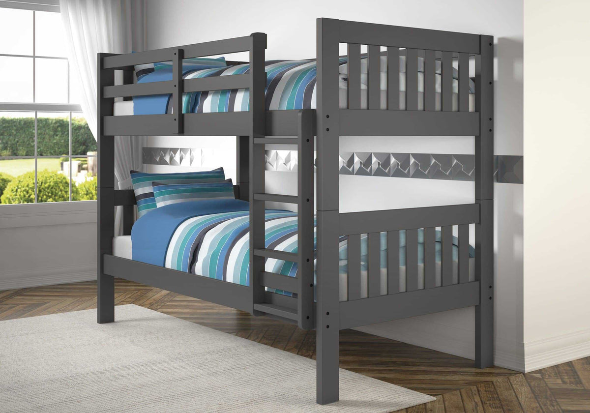 Gavin Gray Twin Bunk Bed Custom Kids Furniture