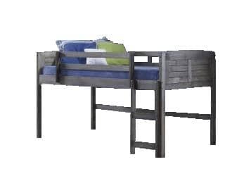 Hailey Grey Modern Loft Bed Custom Kids Furniture