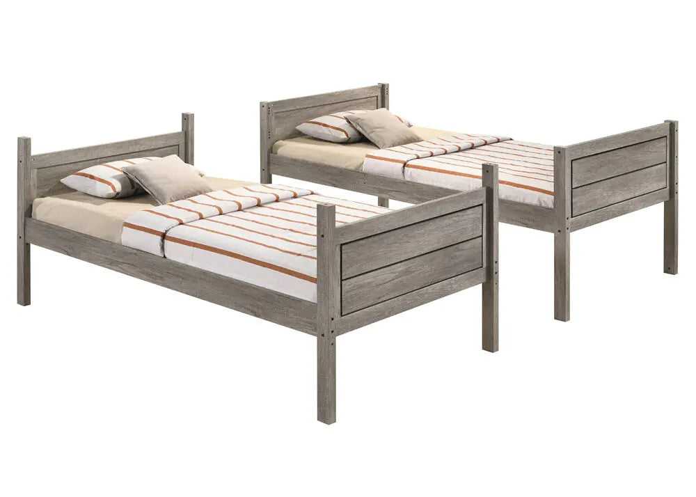 Huck Rustic Twin. Bunk Bed Custom Kids Furniture