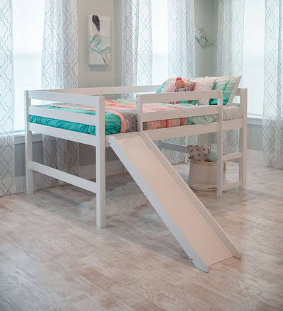 Hudson Full Loft Bed with Slide Custom Kids Furniture