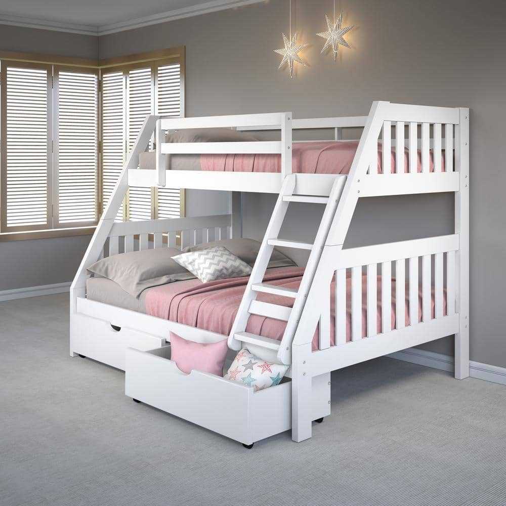 Lila Modern Bunk Bed with Storage Custom Kids Furniture