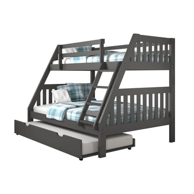 Lila Modern Bunk Bed with Trundle Custom Kids Furniture