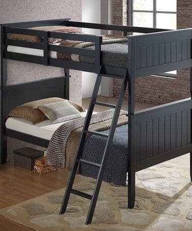 Dark wood store bunk bed
