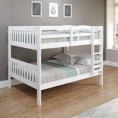 Max Full Size White Bunk Beds for Kids Custom Kids Furniture