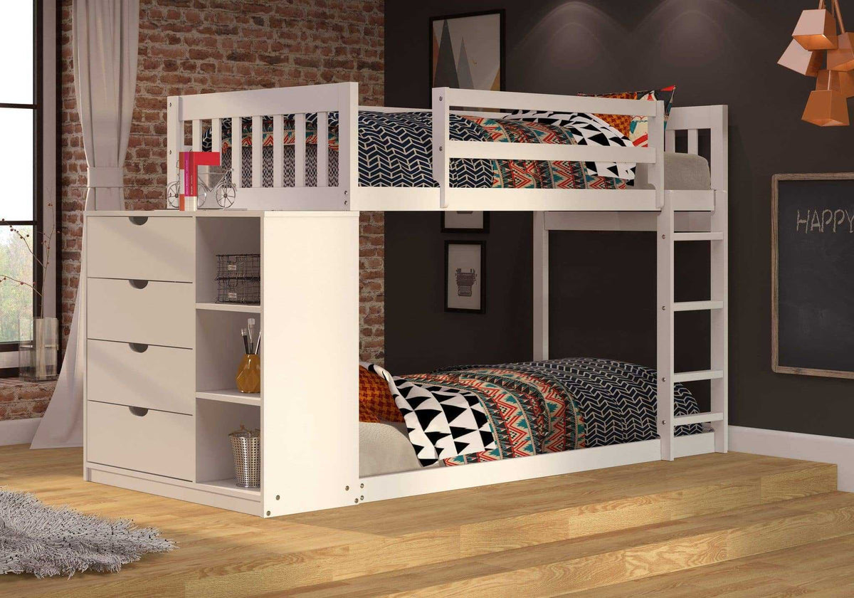 Sadie White Bunk Bed Custom Kids Furniture