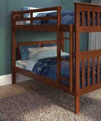 Zachary Full over Full Espresso Bunk Beds Custom Kids Furniture