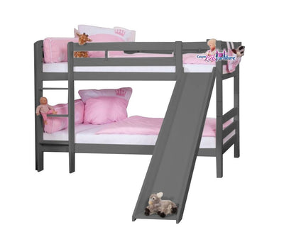 Our Twin Bunk Bed with Slide Now Available in Gray