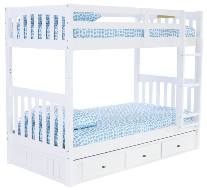 Julia White Bunk Bed Custom Kids Furniture