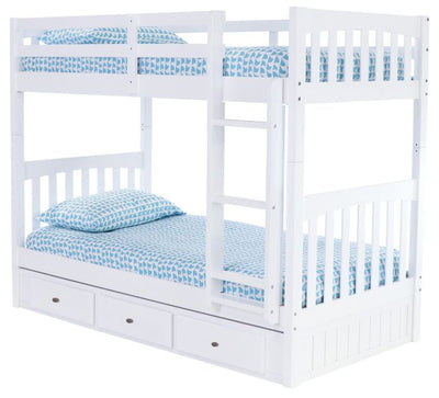 Julia White Bunk Bed Custom Kids Furniture