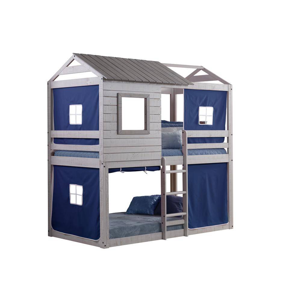 Jackson Fort Bunk Bed with Blue Tent