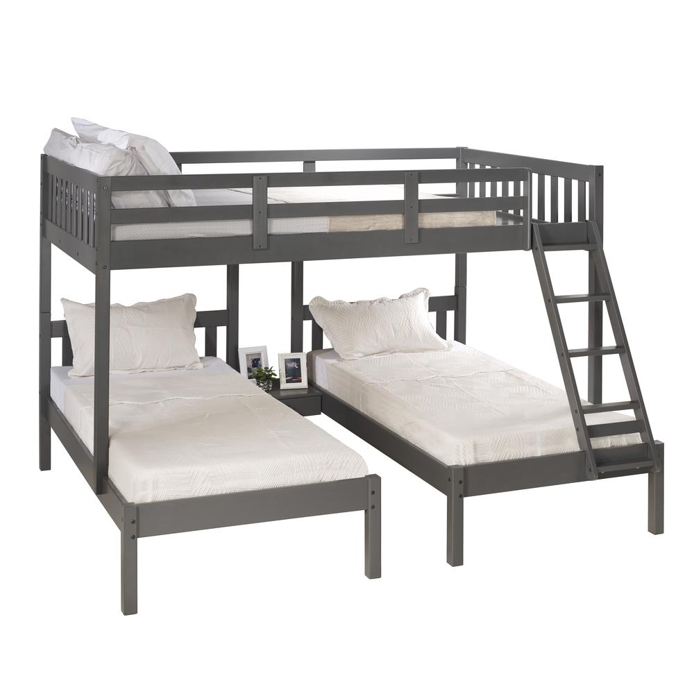 Bentley Full over Double Twin Triple Bunk Bed