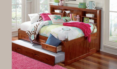 Grace Full Daybed with Bookcase Headboard, Trundle & Storage