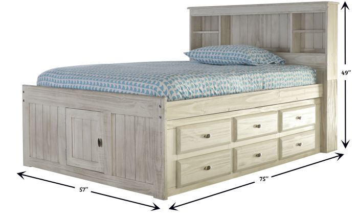 Addison Full Captains Bed with Storage Custom Kids Furniture