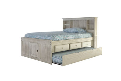 Addison Full Captains Bed with Storage and Trundle Custom Kids Furniture