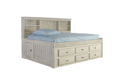 Claire Distressed Full Size Day Bed with Storage