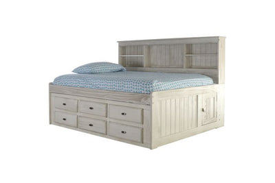 Claire Distressed Full Size Day Bed with Storage