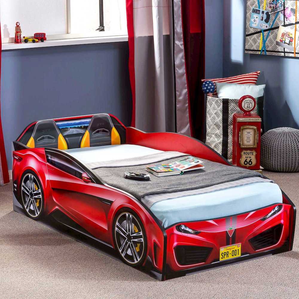 Maverick Toddler Race Car Bed Custom Kids Furniture