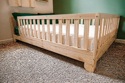 Luca Montessori Toddler Bed | Floor Bed with Rails