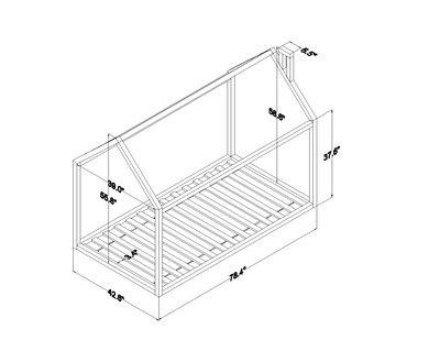 Sophia Montessori House Bed Custom Kids Furniture