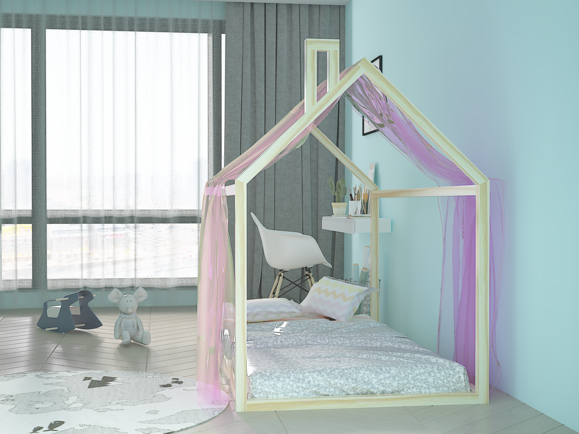 Sophia Twin Montessori Bed with Chimney