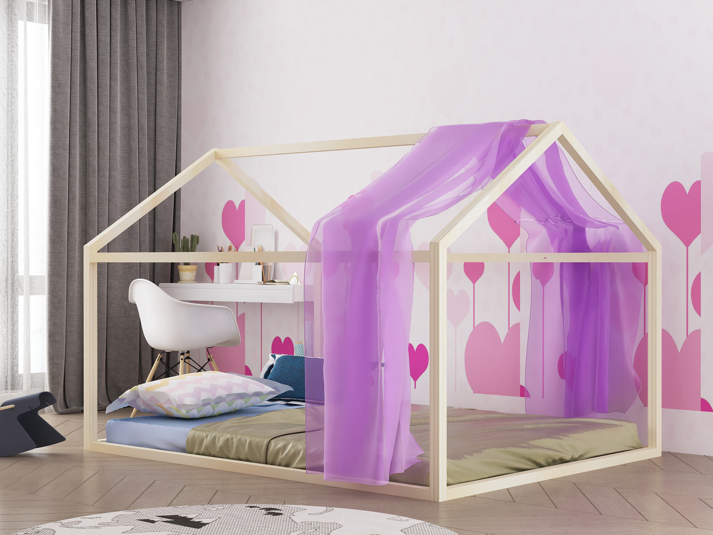 Sophia Montessori House Bed Custom Kids Furniture