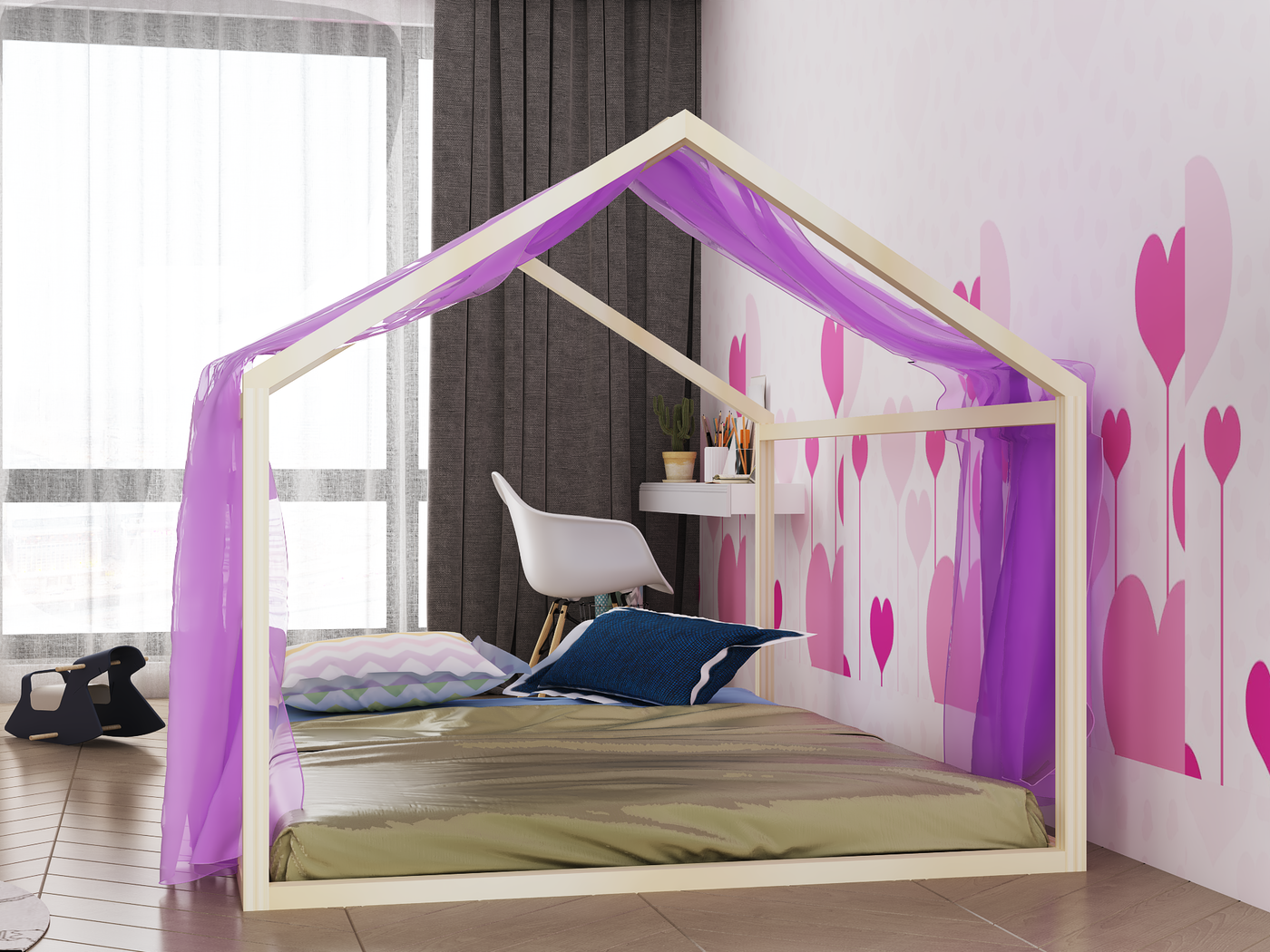 Sophia Montessori House Bed Custom Kids Furniture