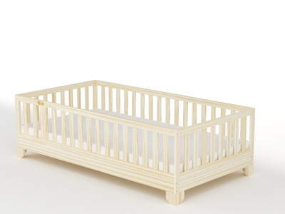 Luca Toddler Floor Bed with Gate | Custom Kids Furniture