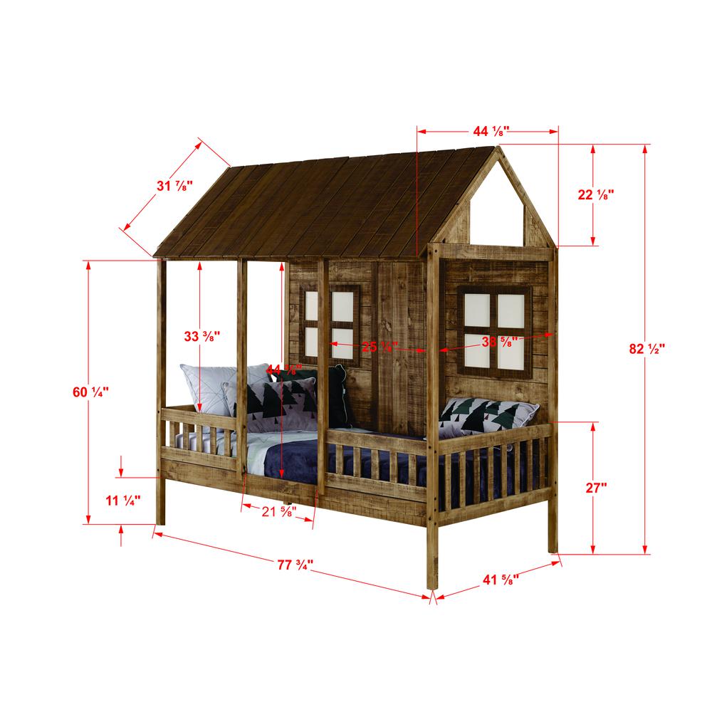 Brianna Cottage Loft Bed for Kids Custom Kids Furniture
