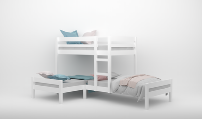 Nora Corner Triple Bunk Bed Custom Kids Furniture