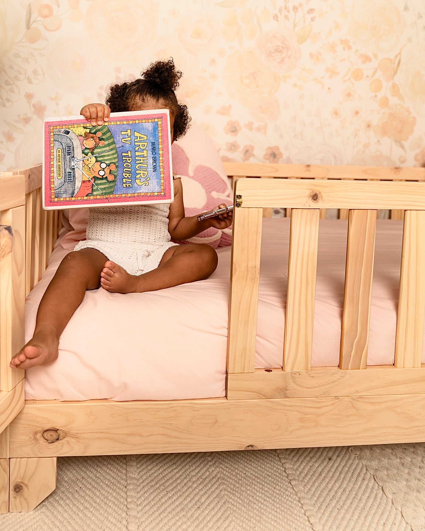 Luca Toddler Floor Bed with Gate | Custom Kids Furniture