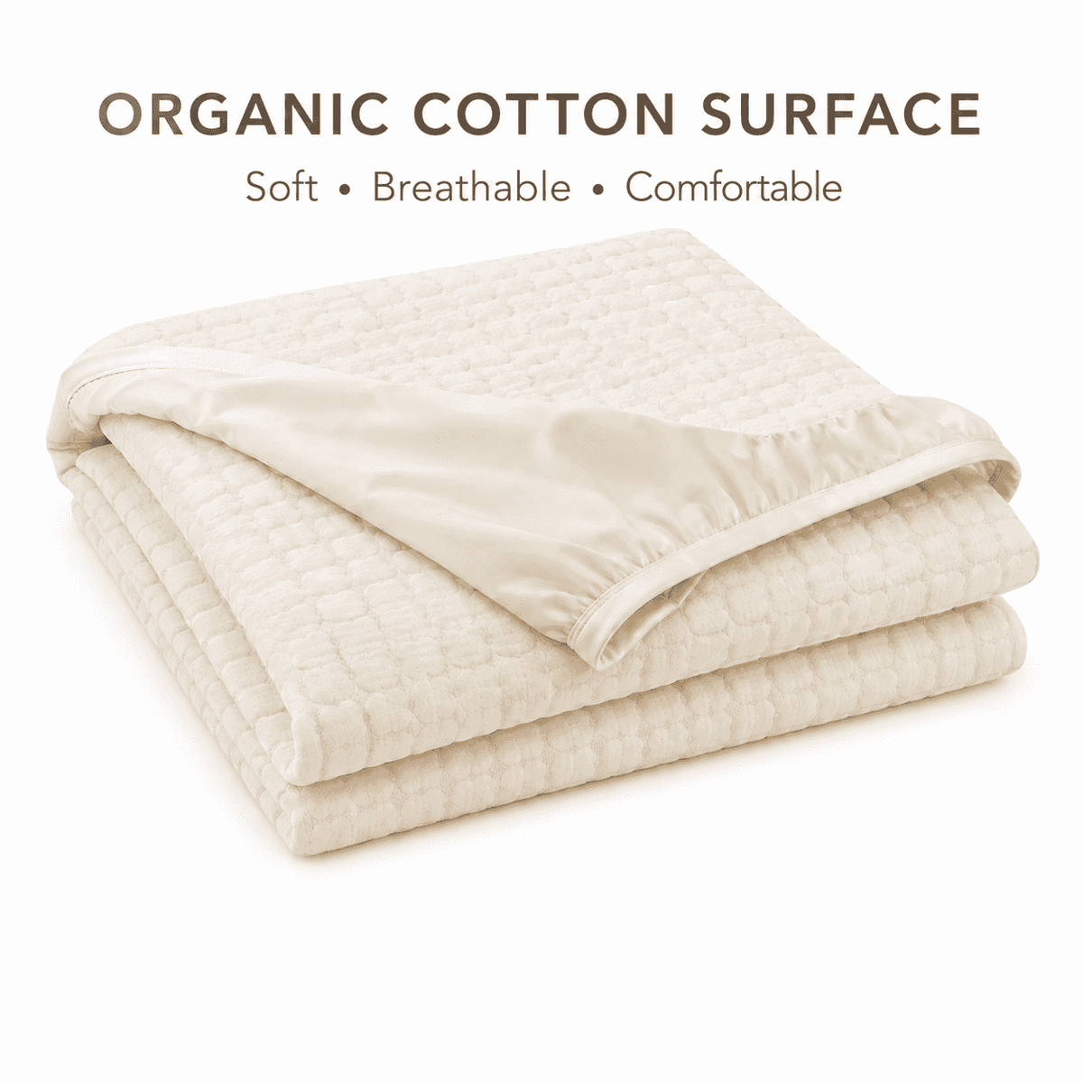 Organic Cotton Waterproof Mattress Protector for Toddler Floor Beds