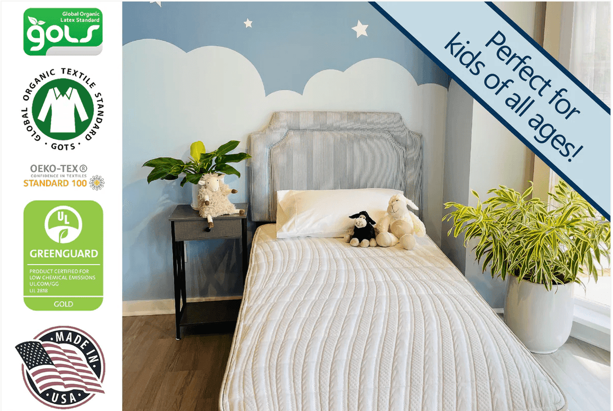 6-Inch Organic Mattress - Greenguard Gold Certified Custom Kids Furniture