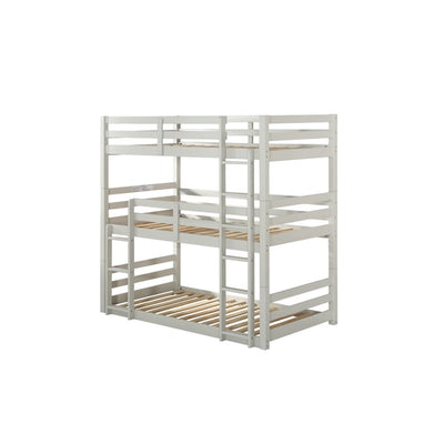Jocelyn Light Grey Triple Bunk Bed
