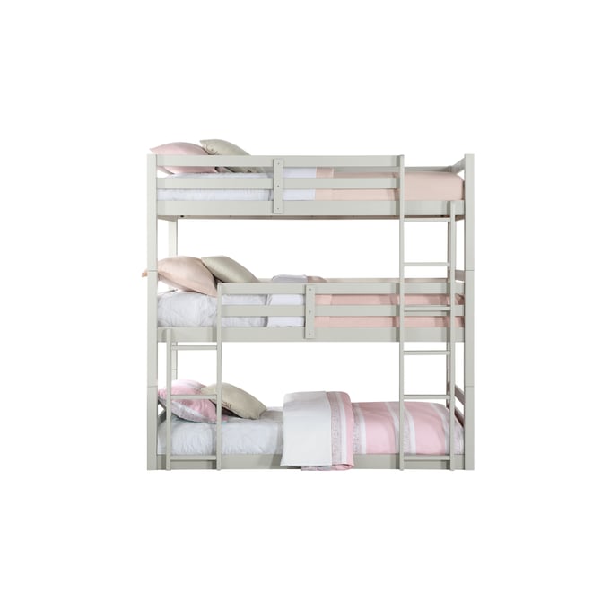 Jocelyn Light Grey Triple Bunk Bed