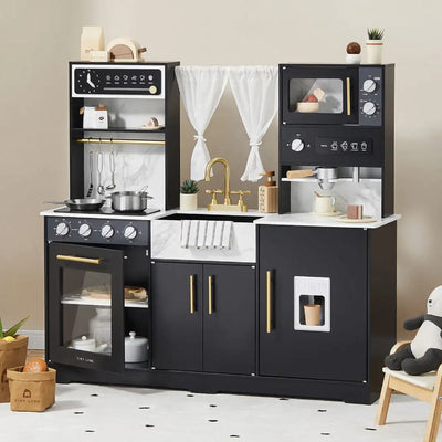 Tiny Land® Trendy Black Style Play Kitchen Tiny Land