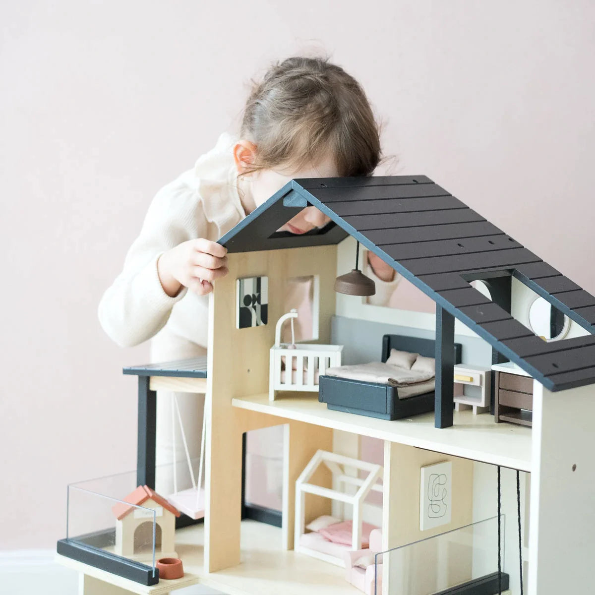 Tiny Land® Modern Family Dollhouse Tiny Land