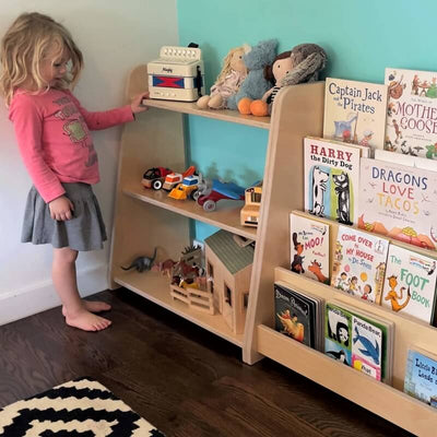 Tiered Montessori Bookshelf RAD Children's Furniture