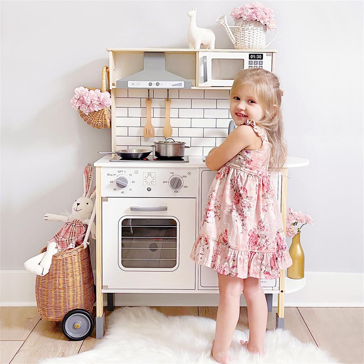 Tiny Land® Interactive Play Kitchen with Sounds & Cookware Tiny Land