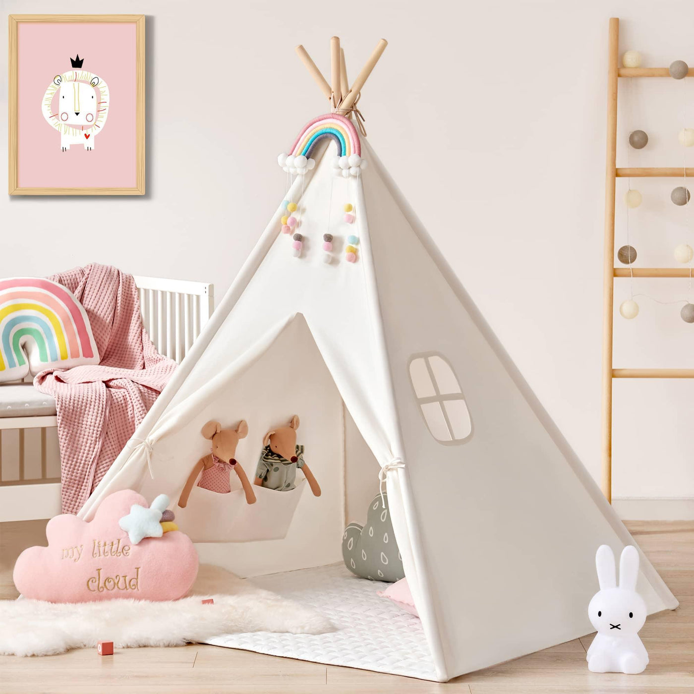 Tiny Land® Teepee for Kids with Mat Tiny Land