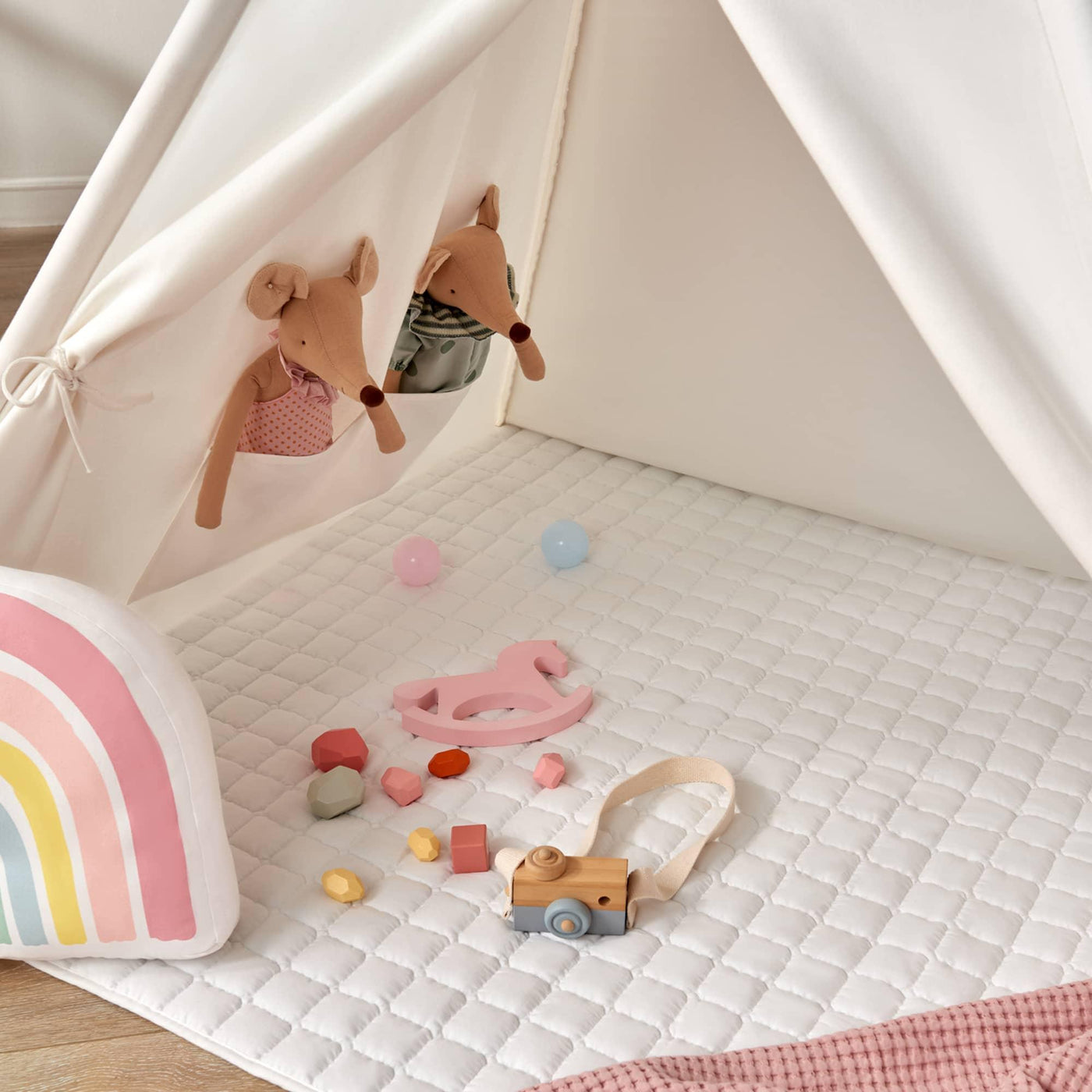 Tiny Land® Teepee for Kids with Mat Tiny Land