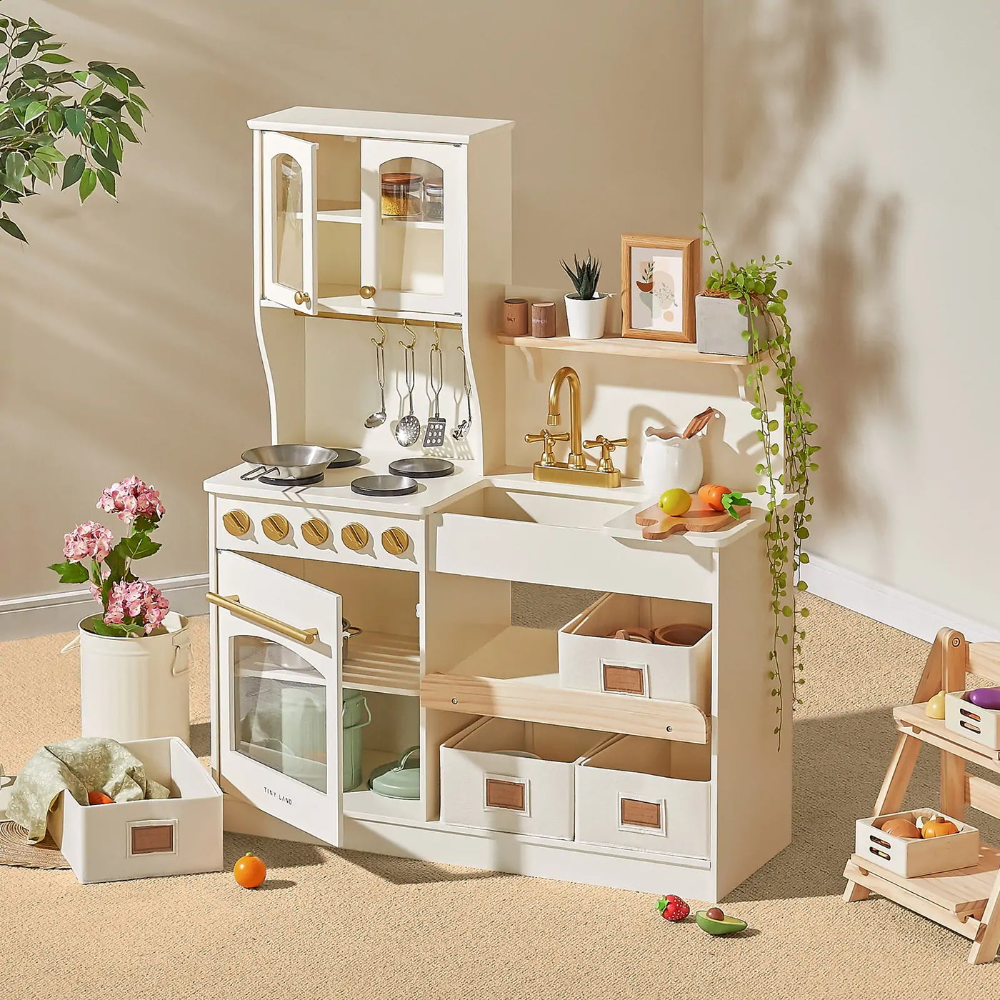 Tiny Land® Trendy Play Kitchen - Montessori Organizer's Paradise Tiny Land