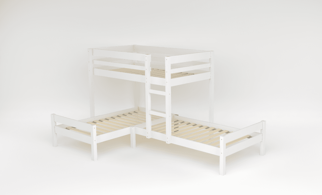 Nora Corner Triple Bunk Bed 🛏 Custom Kids